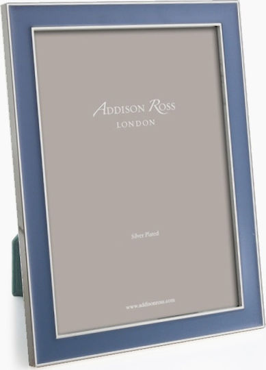 Addison Ross Denim Enamel Κορνίζα Ασημένια με Μπλε Πλαίσιο