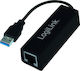 LogiLink UA0184A USB-C Netzwerkadapter mit Verkabelter Verbindung Gigabit Ethernet