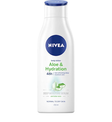 Nivea Aloe & Hydration 48h Feuchtigkeitsspendende Lotion Regeneration mit Aloe Vera 250ml