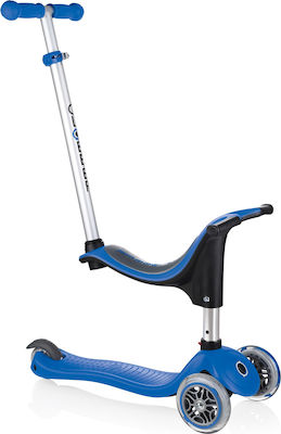 Globber Kids Scooter Evo 4 in 1 3-Wheel with Seat for 3+ Years Blue