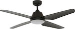 Lucci Air Aria IR 212998 Ceiling Fan 122cm with Light and Remote Control Black