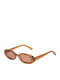 Le Specs Outta Love Caramel Tan Damen Sonnenbrille mit Braun Kunststoff Gestell und Braun Linse LSP1802190