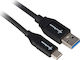 Sharkoon Regular USB 3.1 Cablu USB-C bărbătesc - USB-A Negru 1m