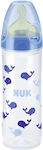 Nuk Plastikflasche New Classic Gegen Koliken mit Kautschuksauger für 6-18 Monate Blue Wale 250ml 1Stück 10.741.646