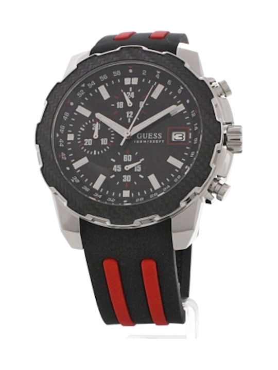 Guess Watch Battery with Black Rubber Strap W10...