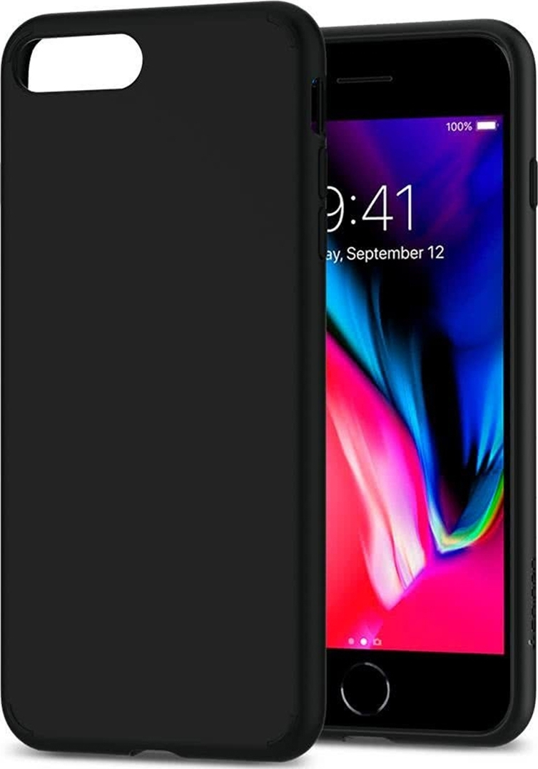 Spigen Liquid Crystal Matte Black (iPhone 8 Plus) | Skroutz.gr