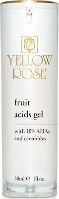 Yellow Rose Fruit Acids Gel Προσώπου για Ενυδάτωση & Ατέλειες με Ceramides 30ml
