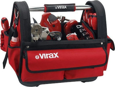 Virax Open Top Over the Shoulder Tool Bag Red L34xW20xH20cm