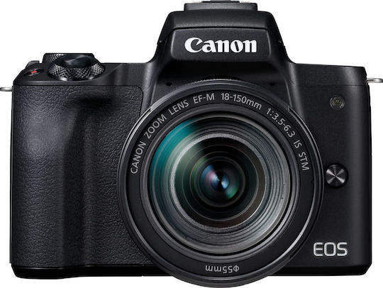 Canon EOS M50 Spiegellose Kameras Kit (EF-M 18-150mm F3.5-6.3 IS STM) Schwarze