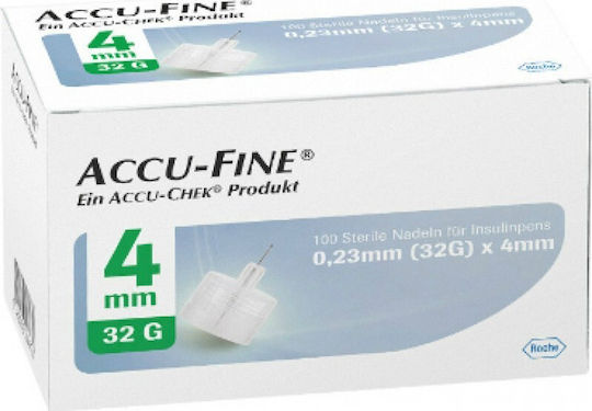 Roche Accu-Fine Insulin Needles 32G x 4mm 100pcs