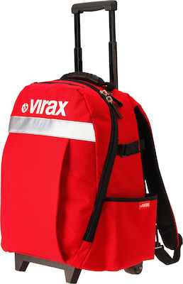 Virax Werkzeugtasche Rucksack Räder Rot L50xB42xH25cm