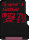 Kingston Canvas React microSDXC U3 V30 A1 UHS-I 100MB/s