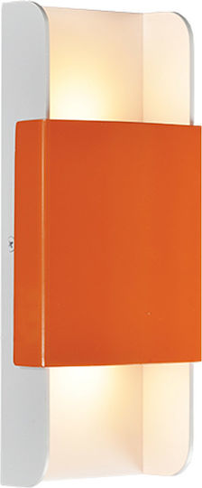 Aca Modern Lamp Wall with Integrated LED and Warm White Light 11x11x5cm