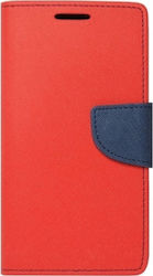 FANCY Synthetic Leather Wallet Red (Huawei P20)