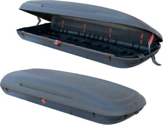 ArtPlast Roof Box Car Roof Box with Single Opening and 480lt Capacity Gray