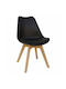 Logan Plus Stühle Küche Schwarz 1Stück 58x49x82cm