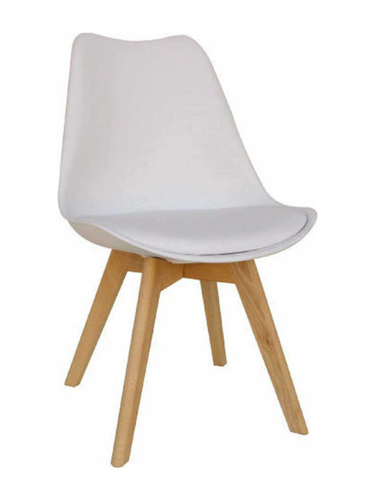 Logan Plus Kitchen Polypropylene Chair White 58x49x82cm