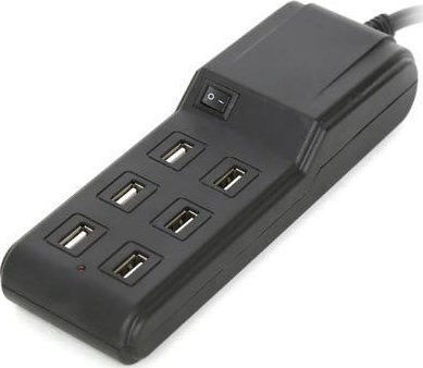 Platinet Charging Stand with 6 USB-A Ports in Black color (OL6USB15B)