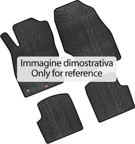Lampa Set of Front and Rear Mats 4pcs Tray Type for Renault Espace Black