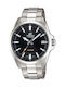 Casio Edifice Men's Watch 42mm Battery with Silver Metal Bracelet