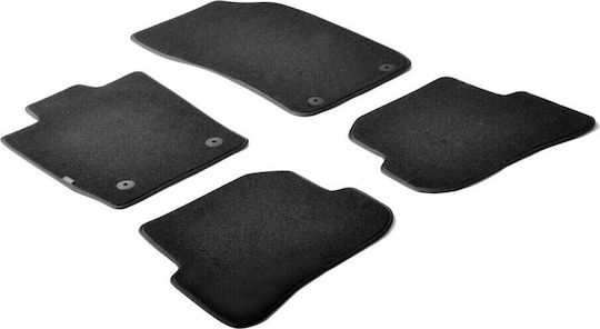 Lampa Set of Front and Rear Mats 4pcs for Audi A1 Black