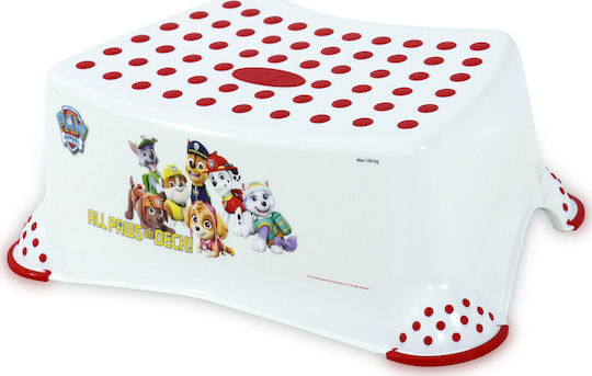 Lorelli Single Kids Step Stool Bath Paw Patrol White