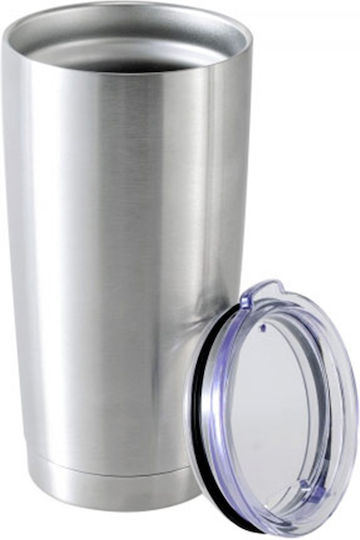 OZtrail Sip n Grip Auto Mug Ποτήρι Θερμός Ανοξείδωτο 550ml Ασημί