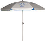 Escape Ομπρέλα Θαλάσσης Αλουμινίου Διαμέτρου 2m με UV Προστασία και Αεραγωγό Silver/Blue 12205
