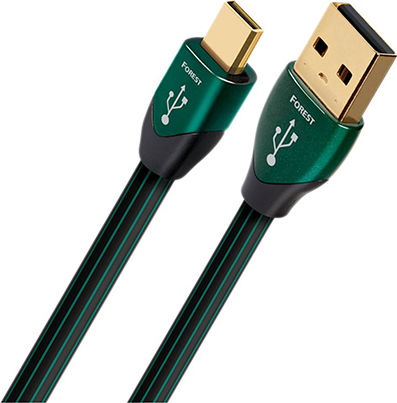 Audioquest Regular USB 2.0 to micro USB Cable Πράσινο 0.75m (Forest)