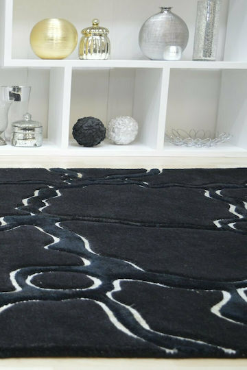 Guy Laroche Palmeira Wohnzimmer Teppich Rechteckig Schwarz 160x230cm