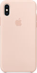 Apple Leather Case Silicone Back Cover Pink (iPhone X / Xs)