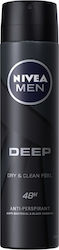 Nivea Men Deep Dry & Clean Feel Anti-perspirant Αποσμητικό 48h σε Spray 150ml