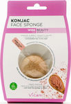 Vican Σφουγγάρι Καθαρισμού Konjac Face Sponge with Pink Clay Powder για Λιπαρές Επιδερμίδες