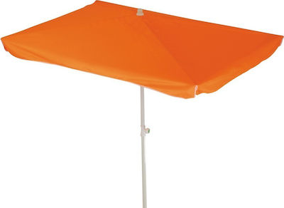 Summer Club Bahamas II Beach Umbrella Orange Diameter 1.9m with UV Protection Orange