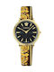 Versace V-Circle Uhr mit Lederarmband