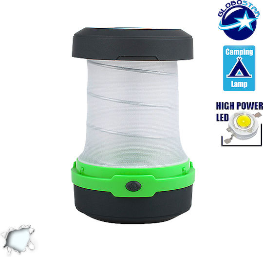 GloboStar Led Battery Lantern for Camping with Flashlight 80lm 1W