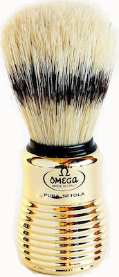 Omega 11205 Shaving Brush with Boar Hair Bristles Beige