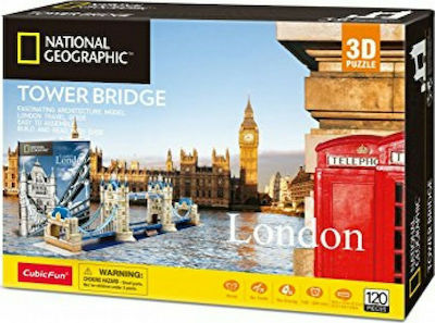 National Geographic Tower Bridge Puzzle 3D 120 Pieces