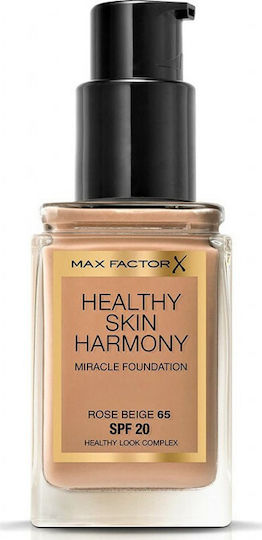 Max Factor Healthy Skin Harmony Miracle Liquid Foundation SPF20 65 Rose Beige 30ml