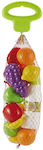 Ecoiffier Fruits & Vegetables Toy Net with Fruits & Vegetables