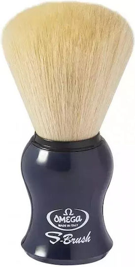 Omega S10065 S-Brush Shaving Brush Blue with Synthetic Bristle