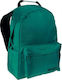 Must Monochrome Petrol School Bag Backpack Junior High-High School in Green color 22lt