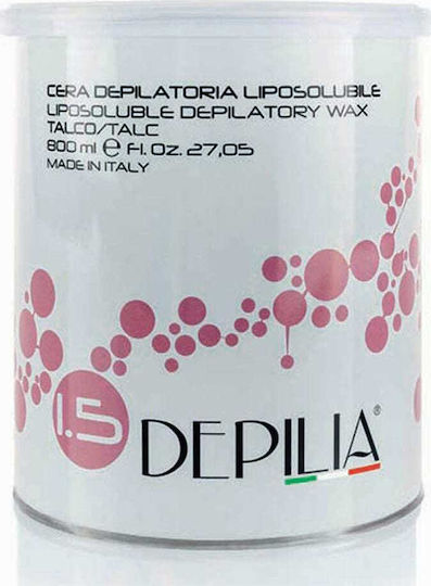 Depilia Κερί Αποτρίχωσης σε Δοχείο για Πρόσωπο & Σώμα για Ευαίσθητες Επιδερμίδες Talc 800ml
