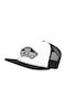 Classic Patch Ανδρικό Jockey με Δίχτυ και Ίσιο Γείσο White/ Black