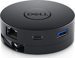 Dell USB-C male - DisplayPort / HDMI / RJ-45 / USB-A / VGA female (492-BCJL)