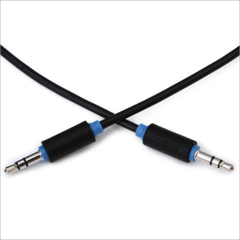Prolink Καλώδιο Ήχου 3.5mm male - 3.5mm male Μαύρο 0.5m PB105-0050