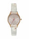 Ted Baker Women's Watch with White Leather Strap