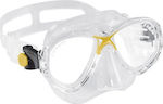 CressiSub Kids' Silicone Diving Mask Marea Jr Clear/Yellow Transparent