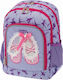 Polo Primary Girly Shoes School Bag Backpack Elementary, Elementary in Lilac color L28 x W15 x H39cm 15lt