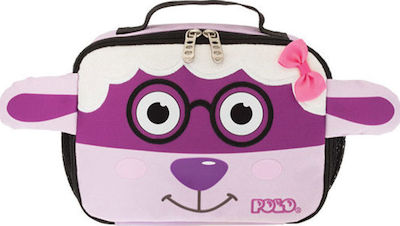 Polo Kids Lunch Bag with Shoulder Strap 3lt Purple 22x8x17cm